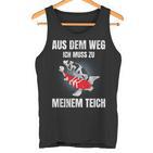 Aus Dem Weg Ich Muss Zu Meiner Pond Koi Carp Garden Pond Tank Top