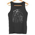 Bin Da Kann Losgehen Saying Humour Grim Reaper Tank Top