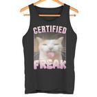 Cat Certified Freak  Tank Top