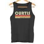 Curtis Nachname Lustiges Retrointage 80Er 90Er Geburtstag Wiedersehen Tank Top