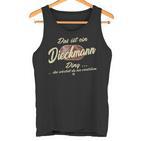 Damen Das Ist Ein Dieckmann Ding Lustiges Familie Dieckmann Mit-Ausschnitt Tank Top