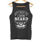 Damen Das Ist Was Ich Mache Ich Züchte Beard Und Ich Weiß Dinge Mit-Ausschnitt Tank Top