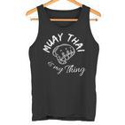 Damen Muay Thai Ist Mein Ding Mit-Ausschnitt Tank Top