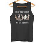 Eines Dieser Dinge Ist Nicht Wie Die Lustige Neuheit Otter Mit-Ausschnitt Tank Top