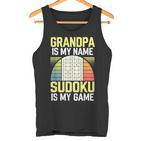 Grandpa Sudoku Tank Top