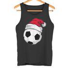 Fußball Mit Nikolausmütze Tank Top