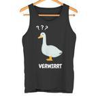 Ganserwirrt Lustiges Gänse Goose Meme Wortspiel Tank Top