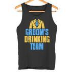 Groom's Drinking Team Retro Stag Night  Tank Top