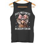 Guck Mich Nicht In Diesem Ton An Huhn Spruch Tank Top