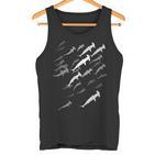 Hammer Shark Swarm Diver  Tank Top