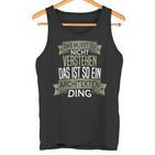 Herren Spruch Männer Beruf Ist So Ein Ding Architekt Tank Top