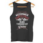 Mccormick Blood Runs Through Myeins Last Name Family Tank Top