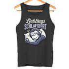 Offizielles Schlaf Gorilla Langschläfer Morgenmuffel Tank Top