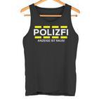 Polizfi Anzeigen Hauptmeister Anzeige Ist Raus Meme Fun Tank Top