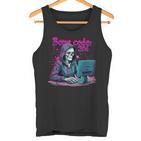 Skeleton Hacker Gamer It Programmer  Tank Top