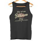 With Text 'Das Ist Ein Beckmann Ding' Tank Top