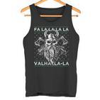 Ugly Christmas Fa La Laalhalla-Laiking Skull Tank Top