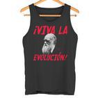 Viva La Evolución Charles Darwin Portrait Boys Tank Top