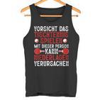 Vorsicht Das Tischtennis Spielen Ping Pong Tank Top