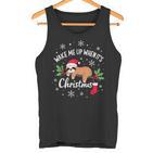 Weck Mich Auf Wenn Weihnachten Ist Christmas Tank Top