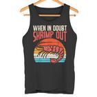 When In Doubt Shrimp Out Retro Bjj Brazilian Jiu Jitsu  Tank Top