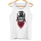 Adventurer Cat Classic Blue Tank Top