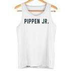 Distressed Team Pippen Jr Last Name Proud Family Gray Tank Top