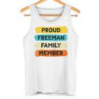 Freeman Retro Freeman Nachname Freeman Raglan Tank Top