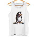 Guten Morgen Ganz Dünnes Eis Saying Penguin  Tank Top