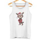 Lustiger Spruch Weihnachts Faultier Rentier War Ausverkauft Tank Top