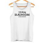 Team Damon Proud Family Surname Last Name Gray Tank Top