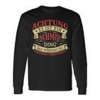 Achtung Es Ist Ein Schmid Ding Nachname Namensschild Langarmshirts