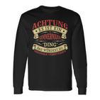 Achtung Es Ist Ein Zimmermann Ding Last Name Plate S Langarmshirts