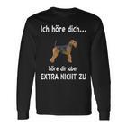 Airedale Terrier Hund Airedale Terrier S Langarmshirts