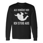 Alleerrückt Hier Skydiving Skydive S Langarmshirts