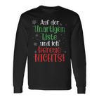 Auf Der Unartigen Liste Christmas Outfit Christmas Langarmshirts