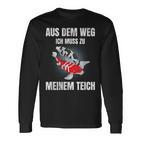 Aus Dem Weg Ich Muss Zu Meiner Pond Koi Carp Garden Pond Langarmshirts