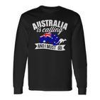 With Australien Ruft Und Ich Muss Gehen Langarmshirts