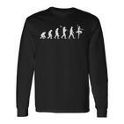 Ballett Tanz Evolution Ballerina Lustiges Geschenk Langarmshirts