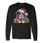 Christmas Hat Border Collie Border Collies Langarmshirts