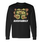 Cool Happy Avofamily Family Avocado Langarmshirts