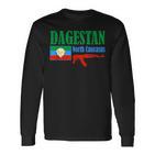 Dagestan Flag Stolzer Dagestani Langarmshirts