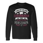 Damen Akkordeon Musiker Das Ist So Ein Ziehharmonika Ding Langarmshirts