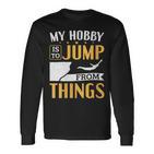 Damen Cliff Jump Mein Hobby Iston Dingen Zu Springen Klippenspringen Mit-Ausschnitt Langarmshirts