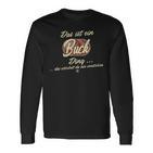 Damen Das Ist Ein Buck Ding Lustiges Familie Buck Mit-Ausschnitt Langarmshirts