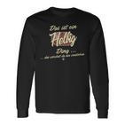 Damen Das Ist Ein Helbig Ding Lustiges Familie Helbig Mit-Ausschnitt Langarmshirts