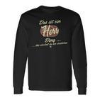 Damen Das Ist Ein Herr Ding Lustiges Familie Herr Mit-Ausschnitt Langarmshirts