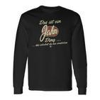 Damen Das Ist Ein Jahn Ding Lustiges Familie Jahn Mit-Ausschnitt Langarmshirts