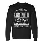 Damen Das Ist Ein Konstantin Ding Du Würdest Es Nichterstehen Mit-Ausschnitt Langarmshirts