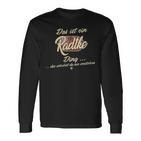 Damen Das Ist Ein Radtke Ding Lustiges Familie Radtke Mit-Ausschnitt Langarmshirts